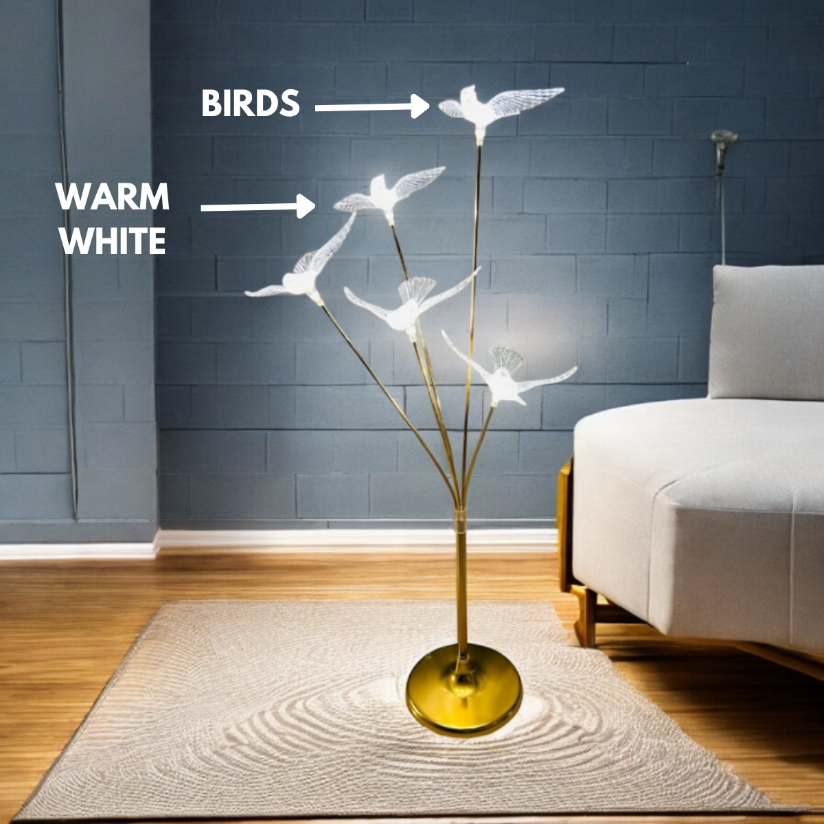 Bird Standing Led Light Floor Lamp