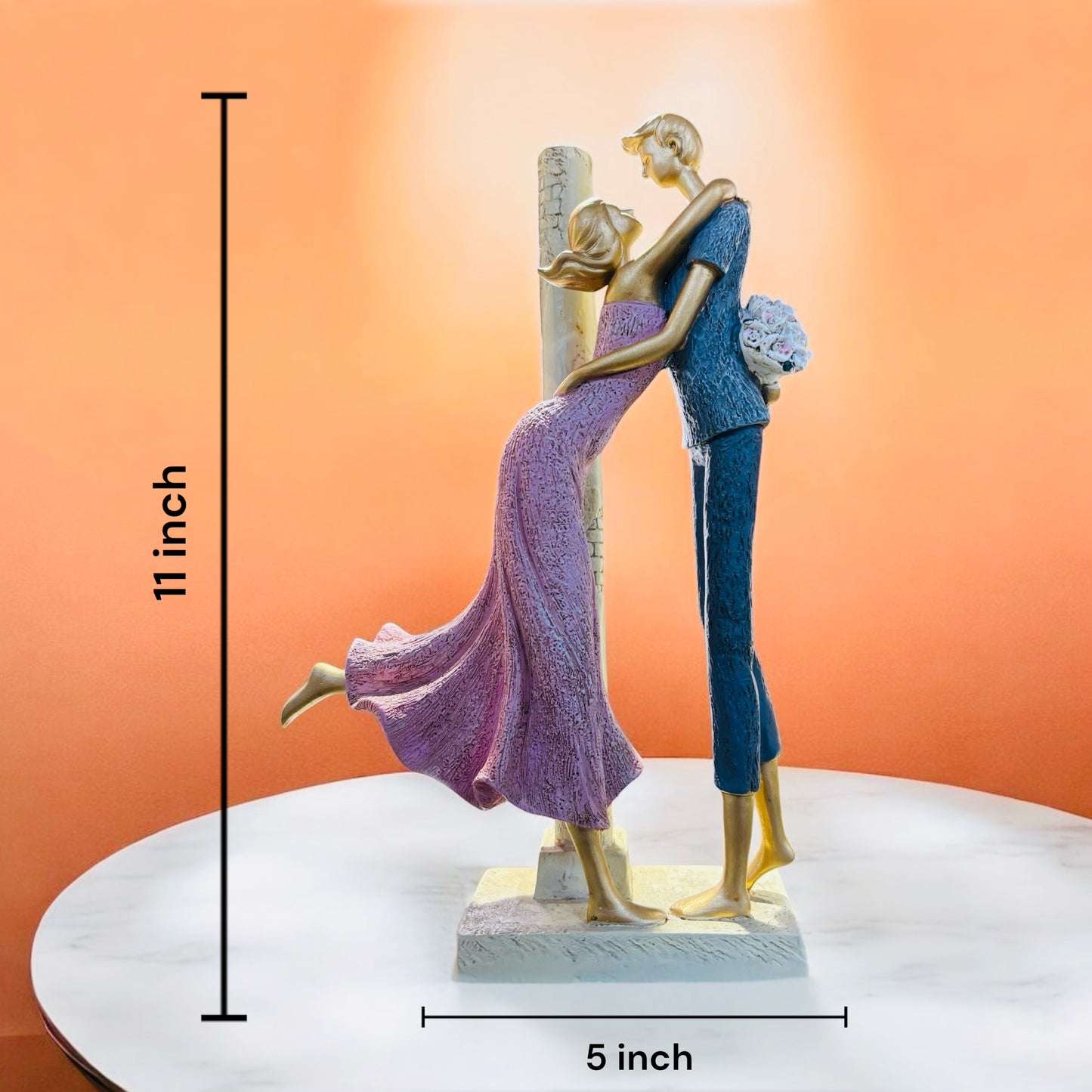 Affectionate Couple: Artistic Home Decor