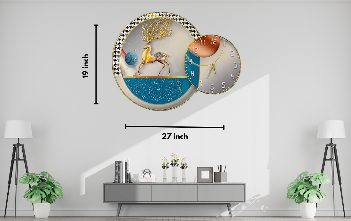 Crystal Wall Art Clock