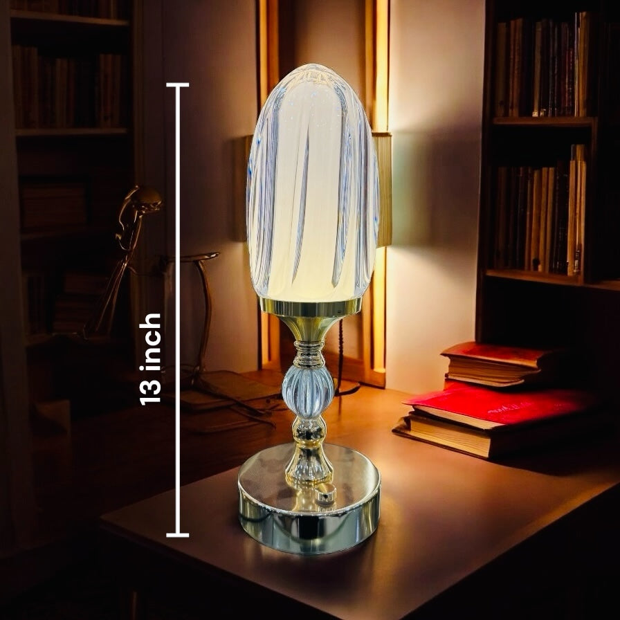 Elegant Potable Table Lamp with 3 Light Modes and Brightness Adjuster