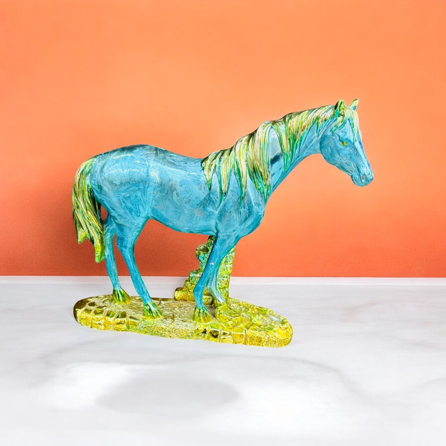 Dreamy Blue Equestrian Elegance for Table Decor and Home Decor