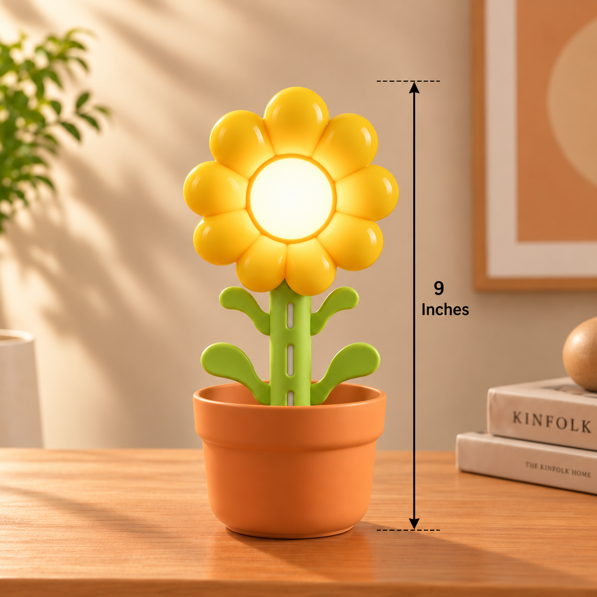 Flower Talk Diffuser with LED Night Light – Sunflower Design Aroma Humidifier