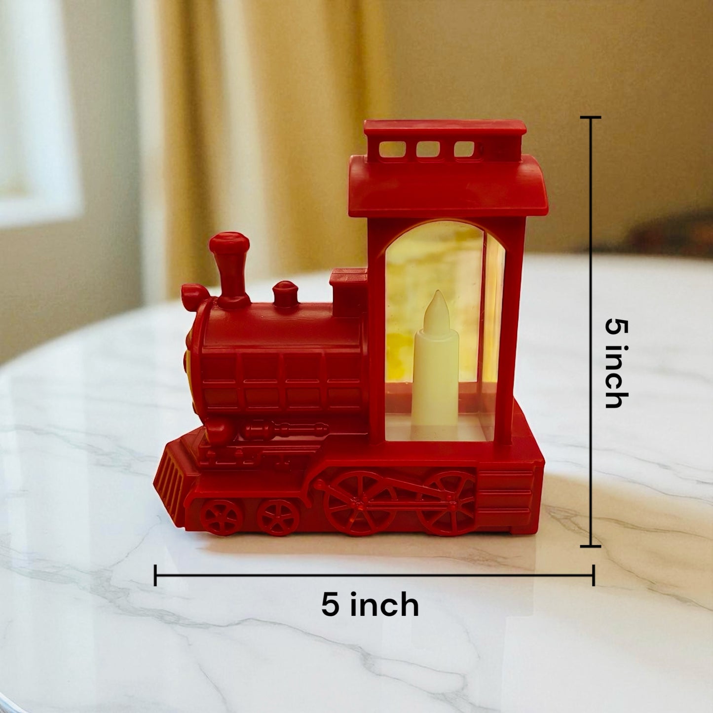 LED Train-Shaped Candle Light Set of 3