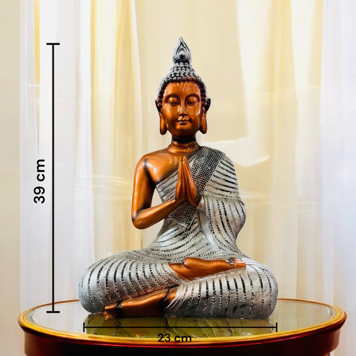 Elegant Chocolate Brown Buddha Showpiece