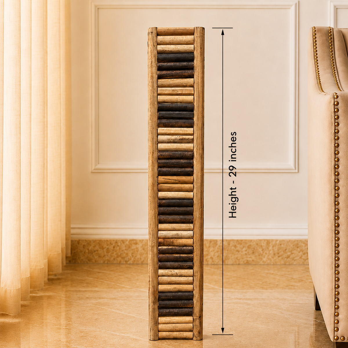 Premium Natural Bamboo Floor Vase – 29 Inch Tall Decorative Vase for Living Room & Home Decor