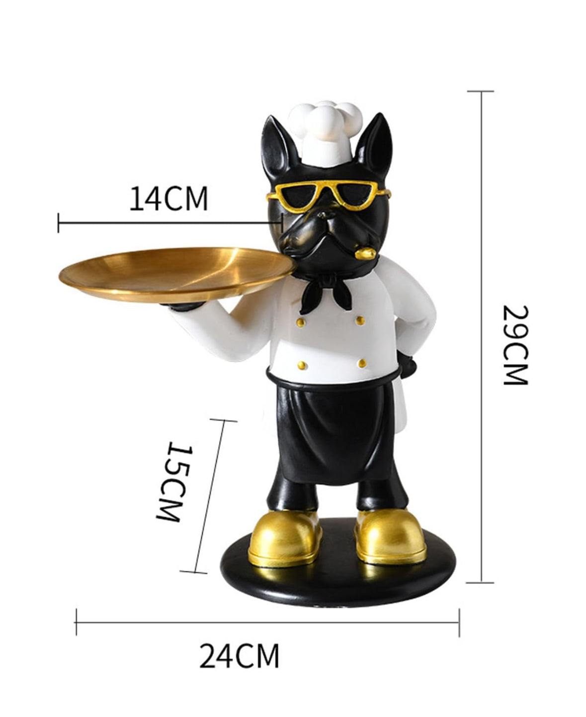 French Bulldog Statue Ideal for Modern Decor