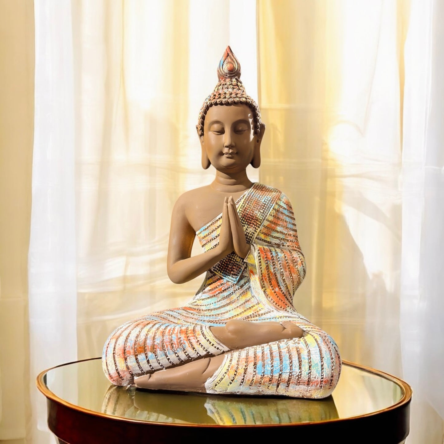 Buddha Showpiece 3 Color Shade Ideal for Home Decor