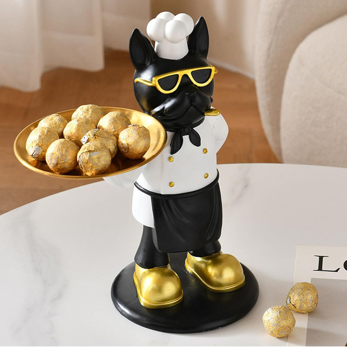 French Bulldog Statue Ideal for Modern Decor
