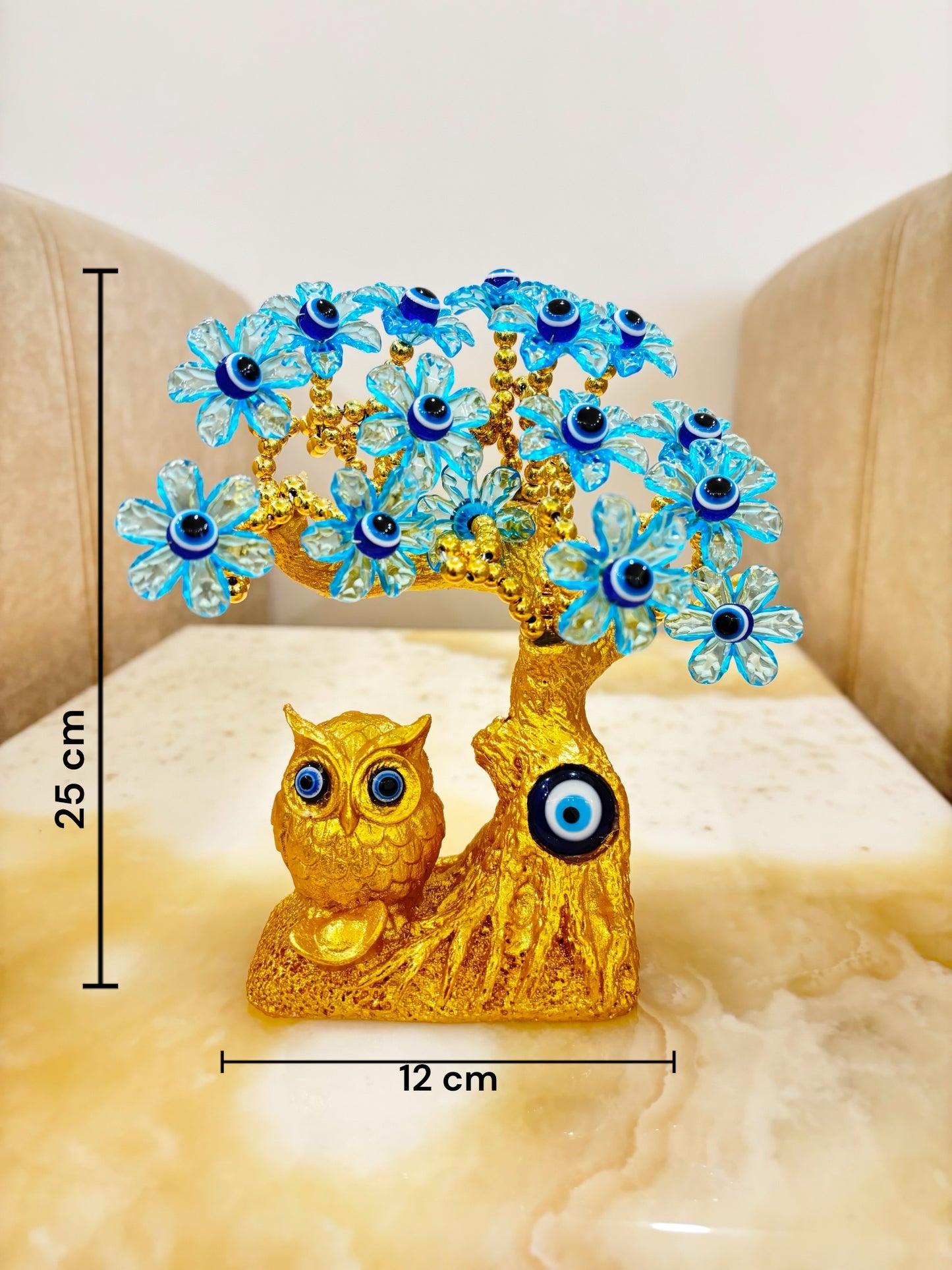 Owl Evil Eye Tree (Blue)