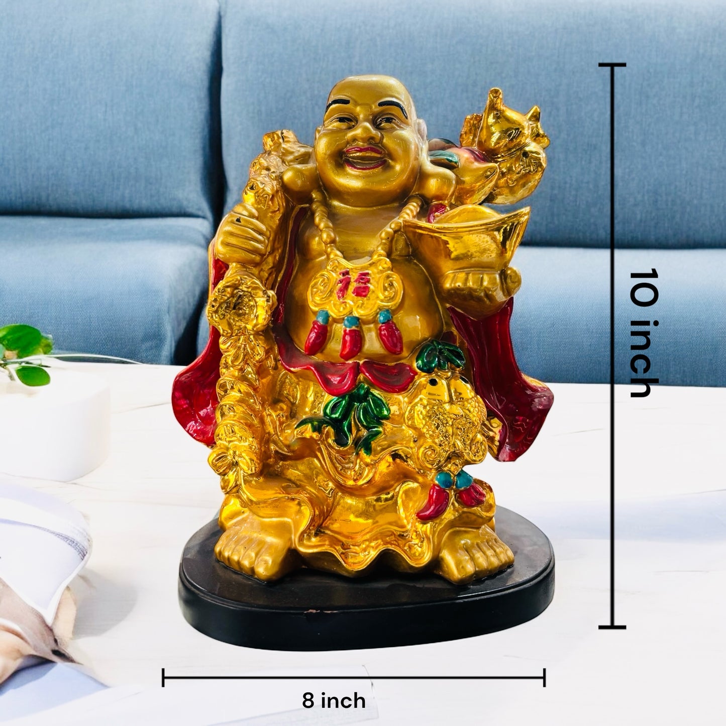 Laughing Buddha Showpiece Ideal for Home Decor and Peace