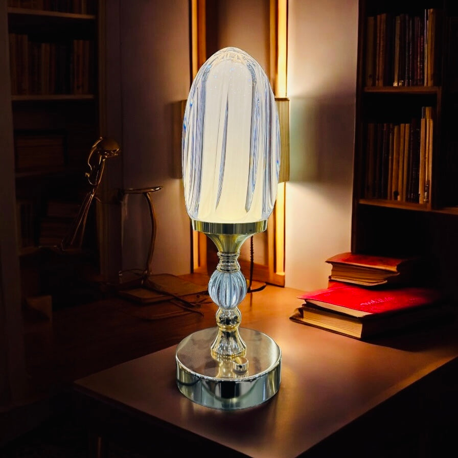 Elegant Potable Table Lamp with 3 Light Modes and Brightness Adjuster