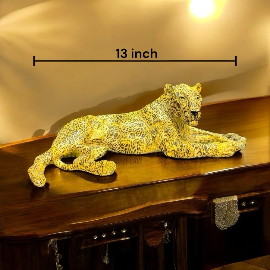 Elegant Leopard Showpiece for Table Top Decor and Home Decor