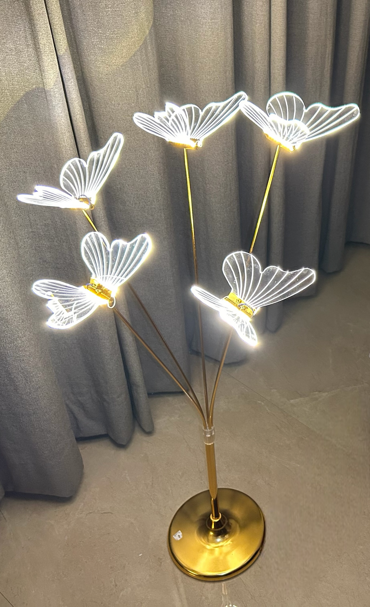 Butterfly Standing Led Light Floor Lamp (Metal)