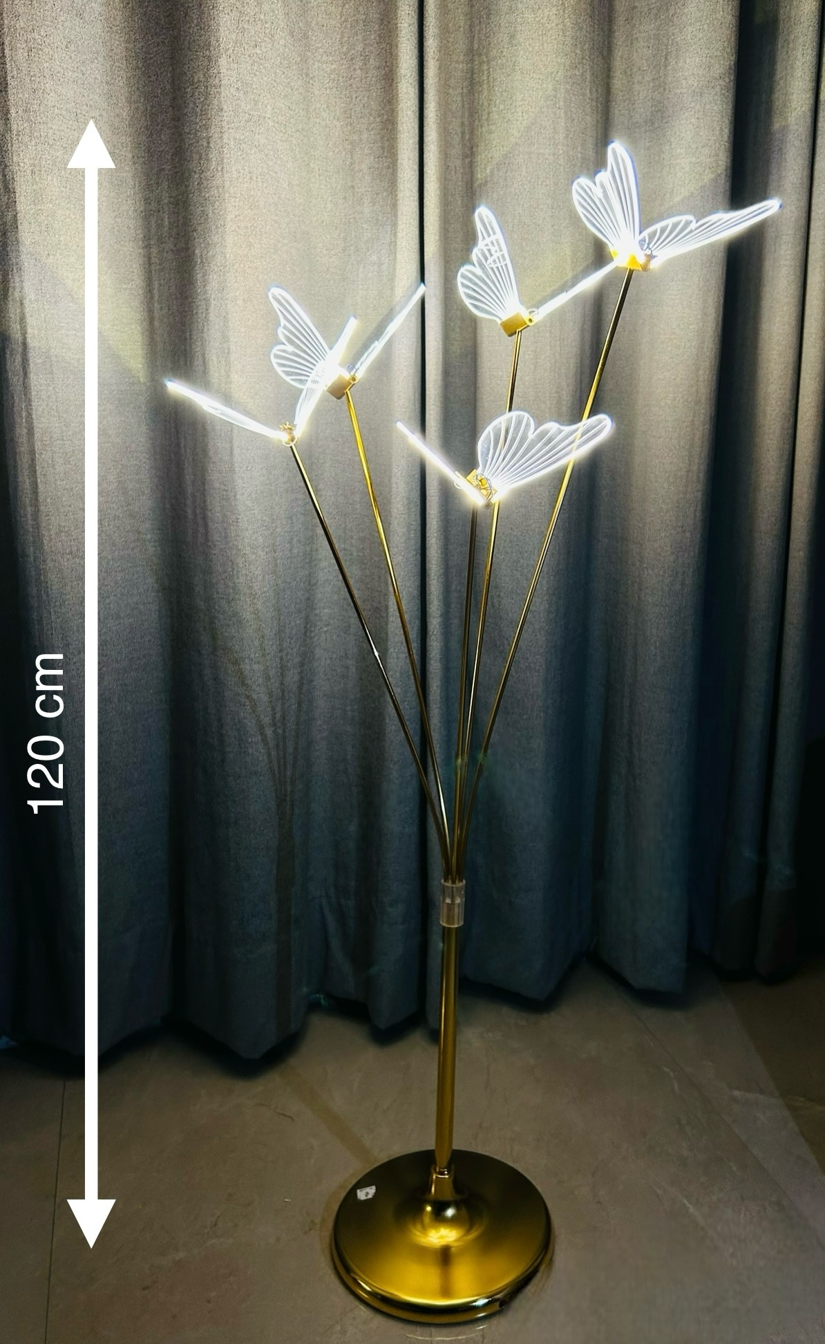 Butterfly Standing Led Light Floor Lamp (Metal)