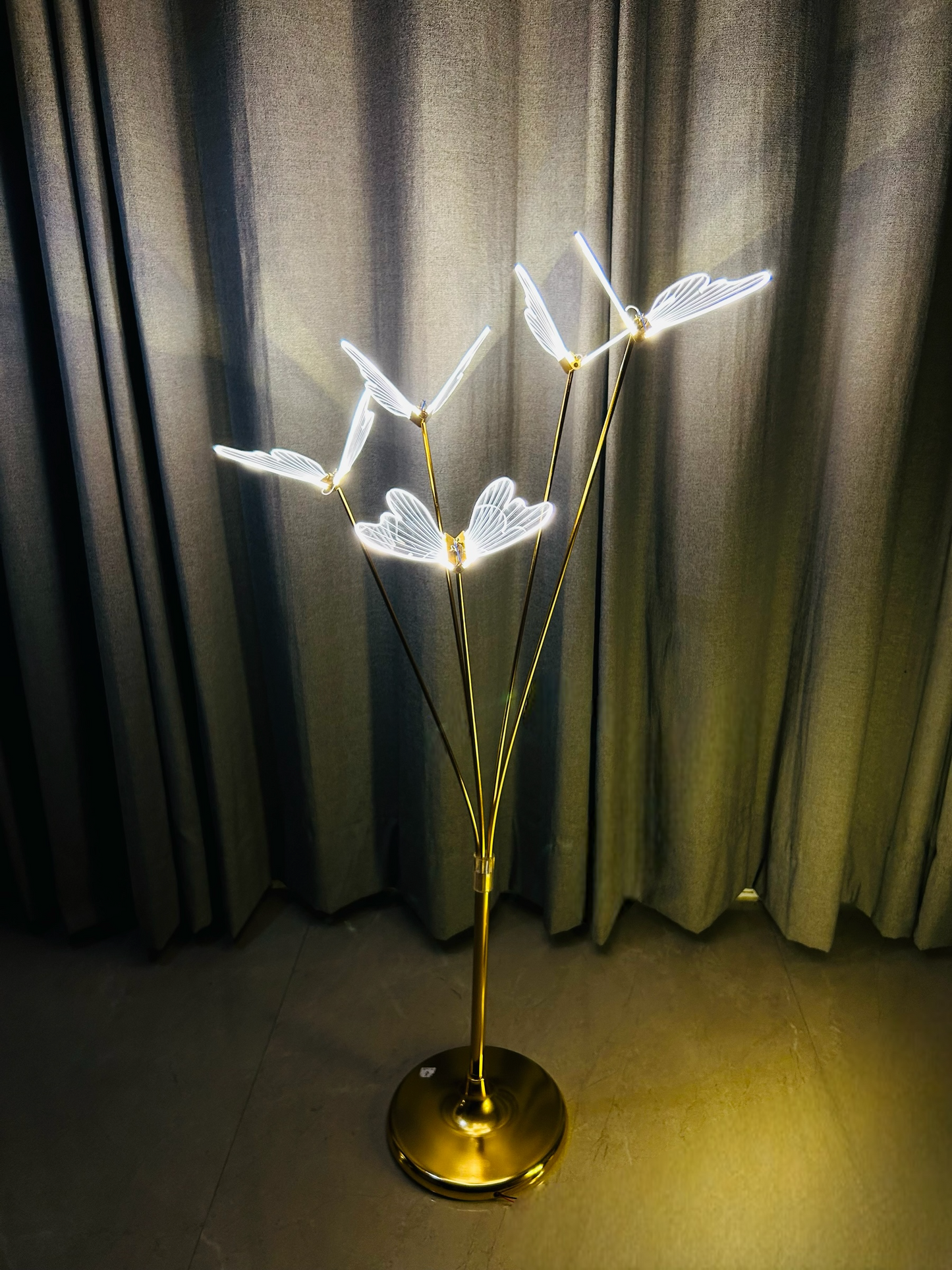 Butterfly Standing Led Light Floor Lamp (Metal)