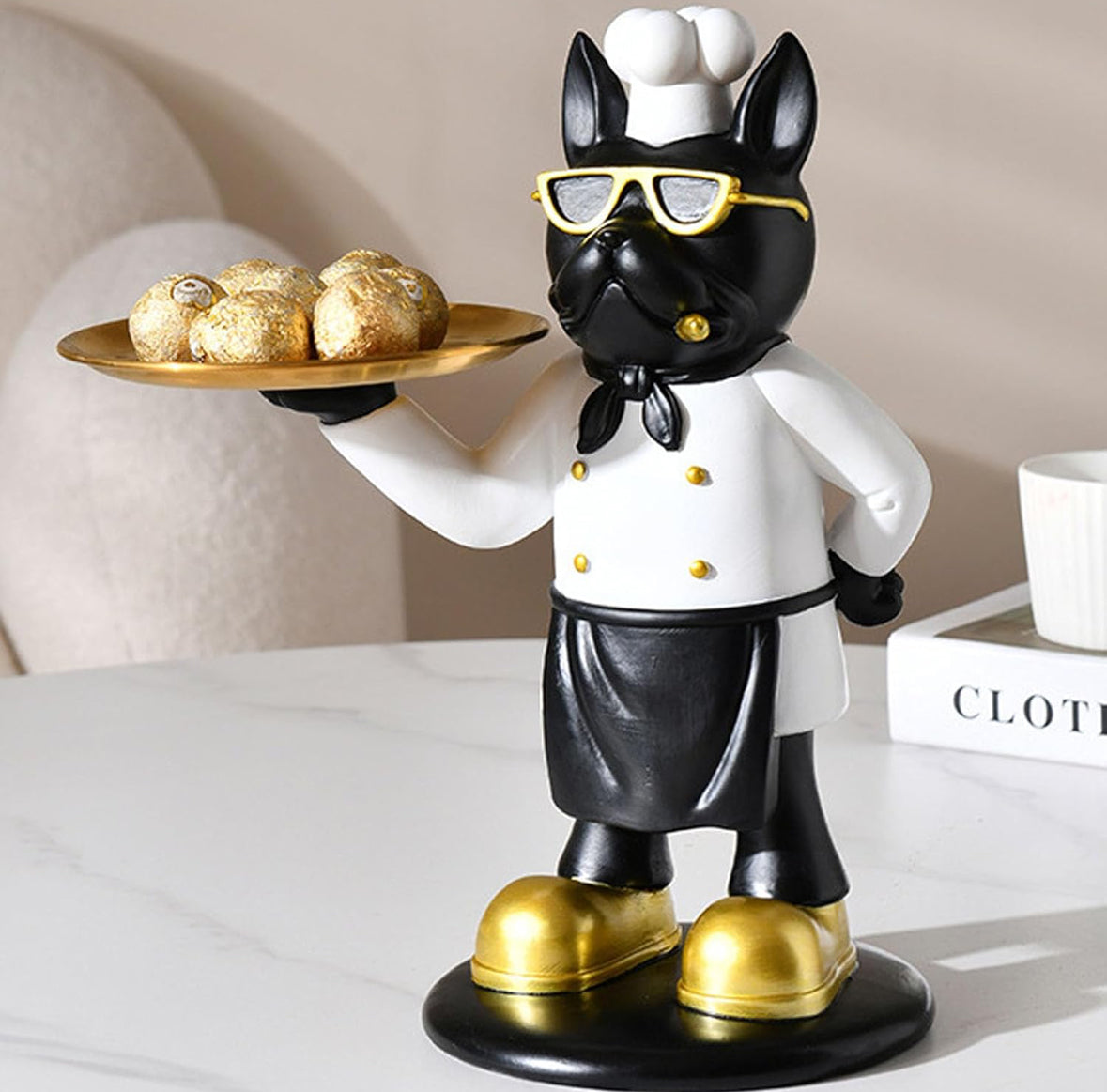 French Bulldog Statue Ideal for Modern Decor