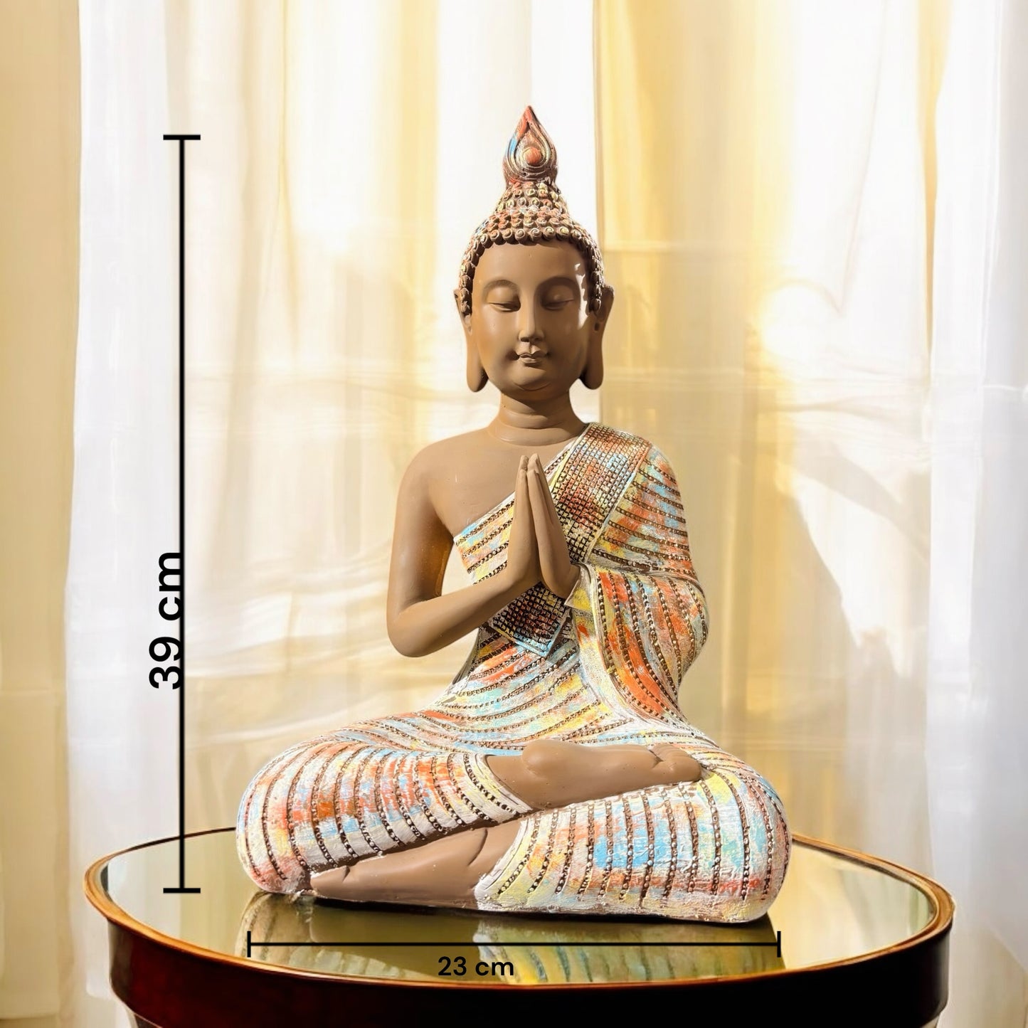 Buddha Showpiece 3 Color Shade Ideal for Home Decor