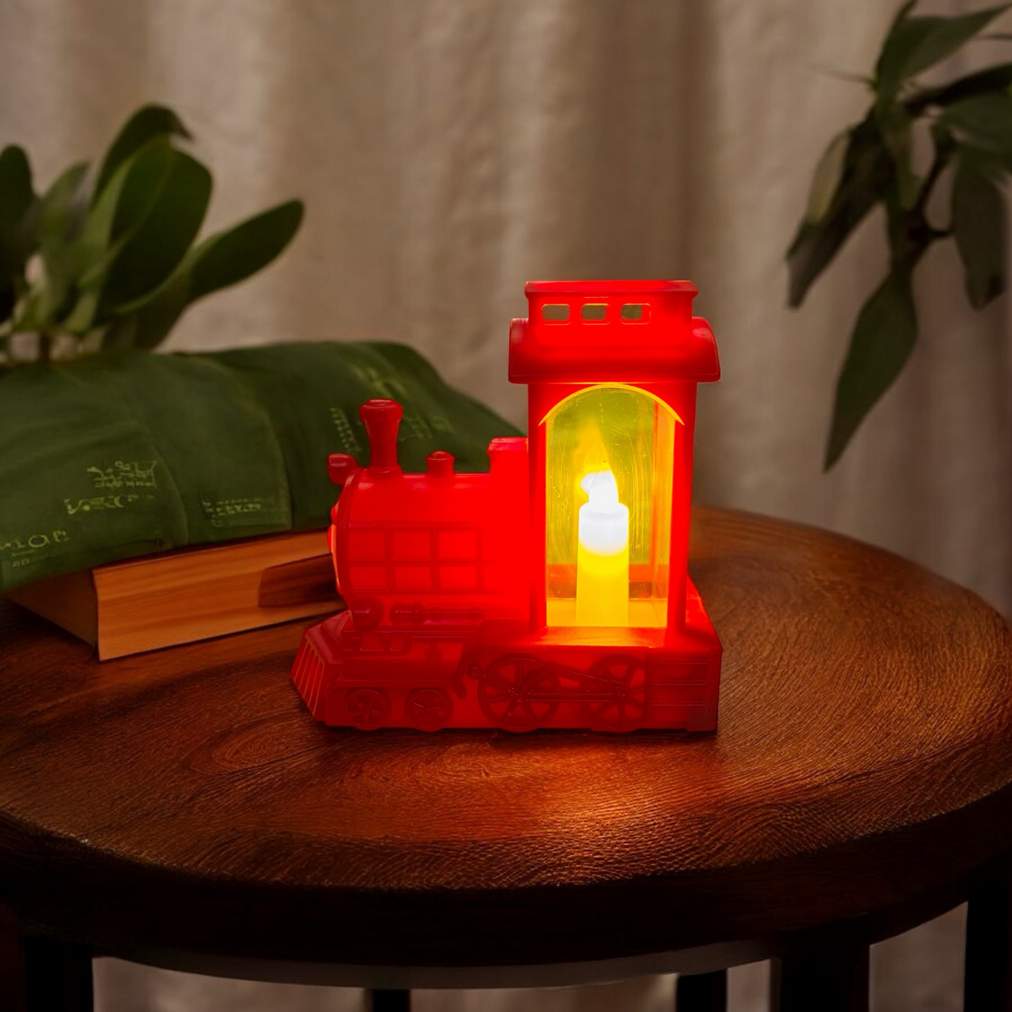 LED Train-Shaped Candle Light Set of 3