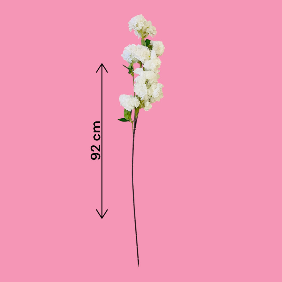 Pink and White Artificial Matthiola Flowers for Flower Vase- Stylish Home Decor