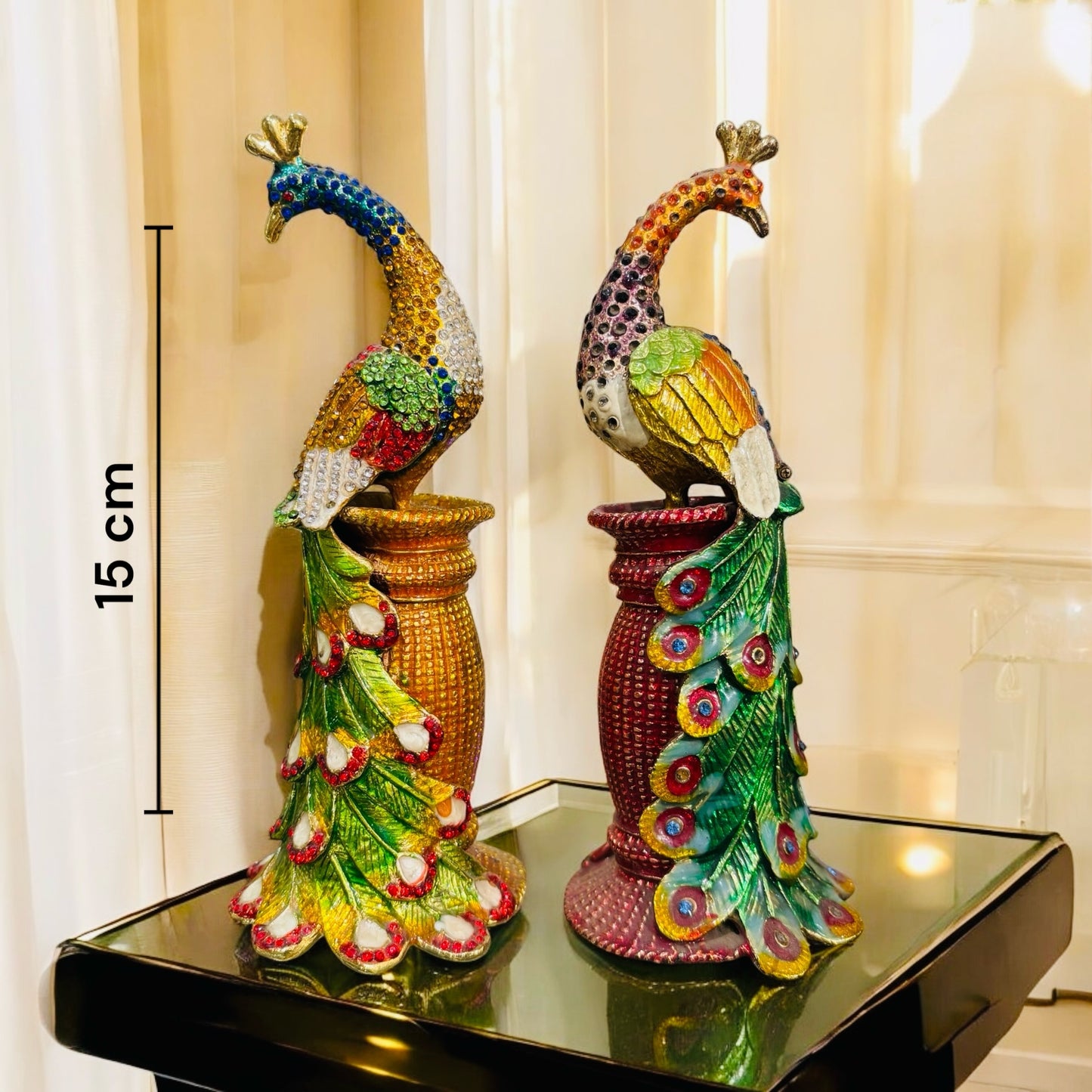 Peacock Set Showpiece Set of 2