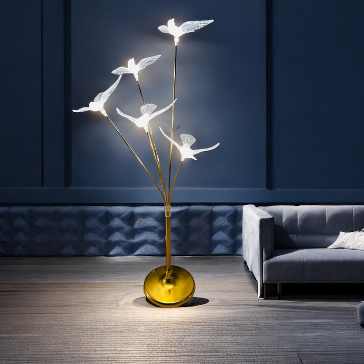 Bird Standing Led Light Floor Lamp