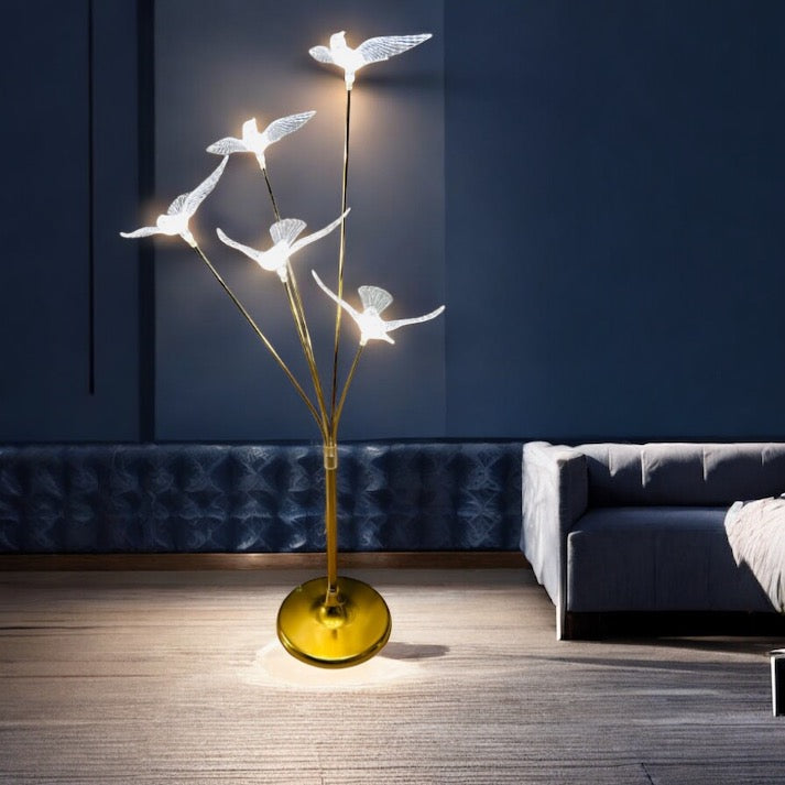 Bird Standing Led Light Floor Lamp
