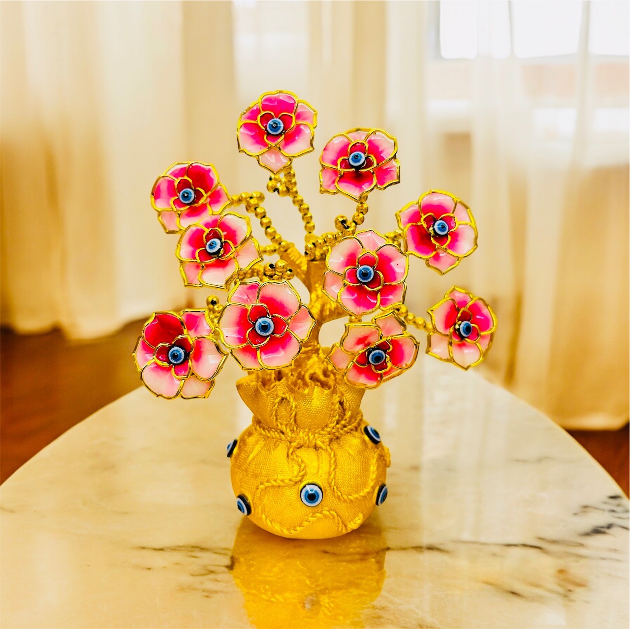 Evil Eye Tree for Good Luck, Gift & Decorative Showpiece, Home Decor
