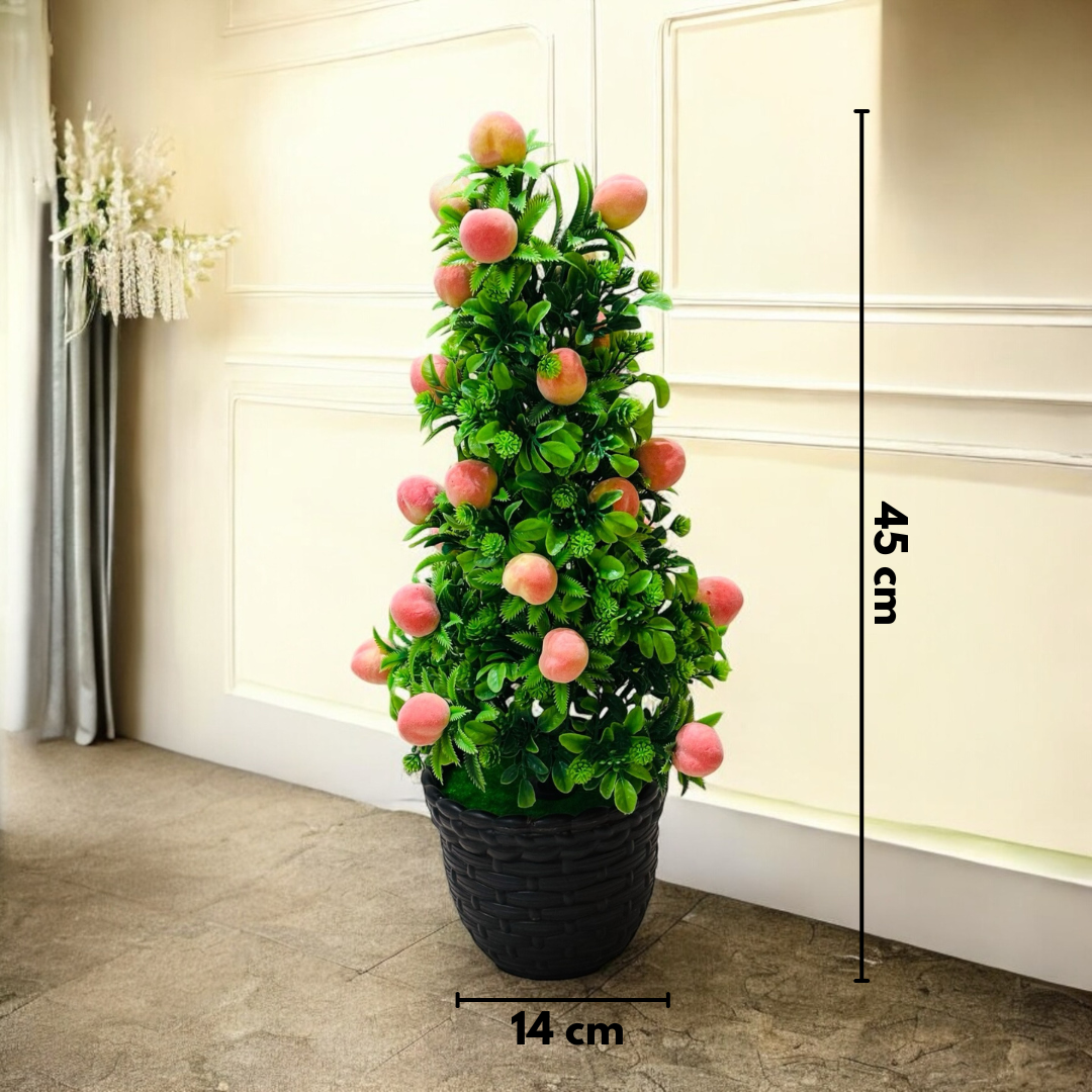 Artificial Pink Litchi Plant for Home and Office Decor