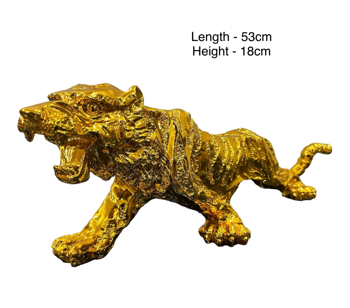 Royal Golden Resin Lion Showpiece for home decor