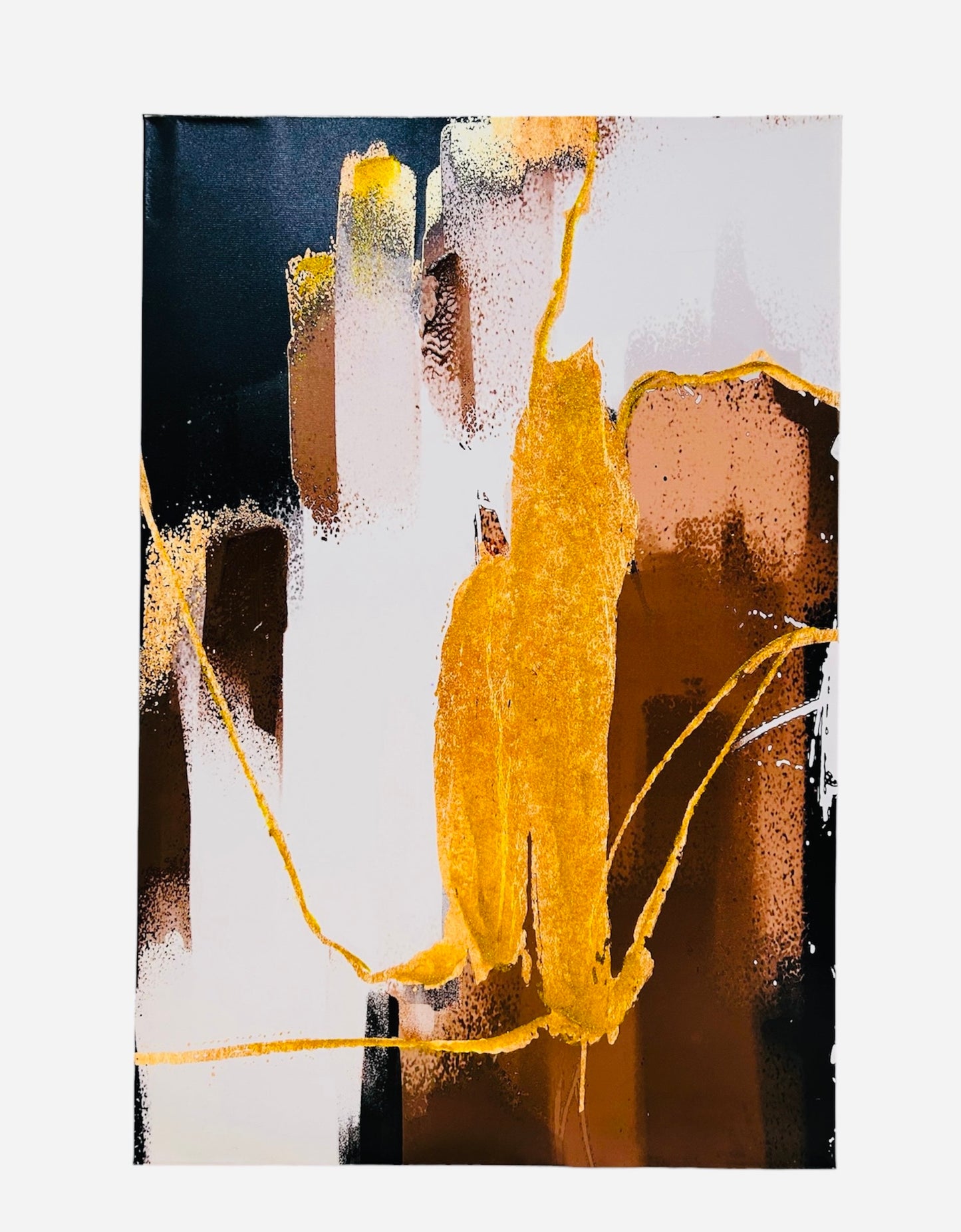 Splash of colors canvas painting