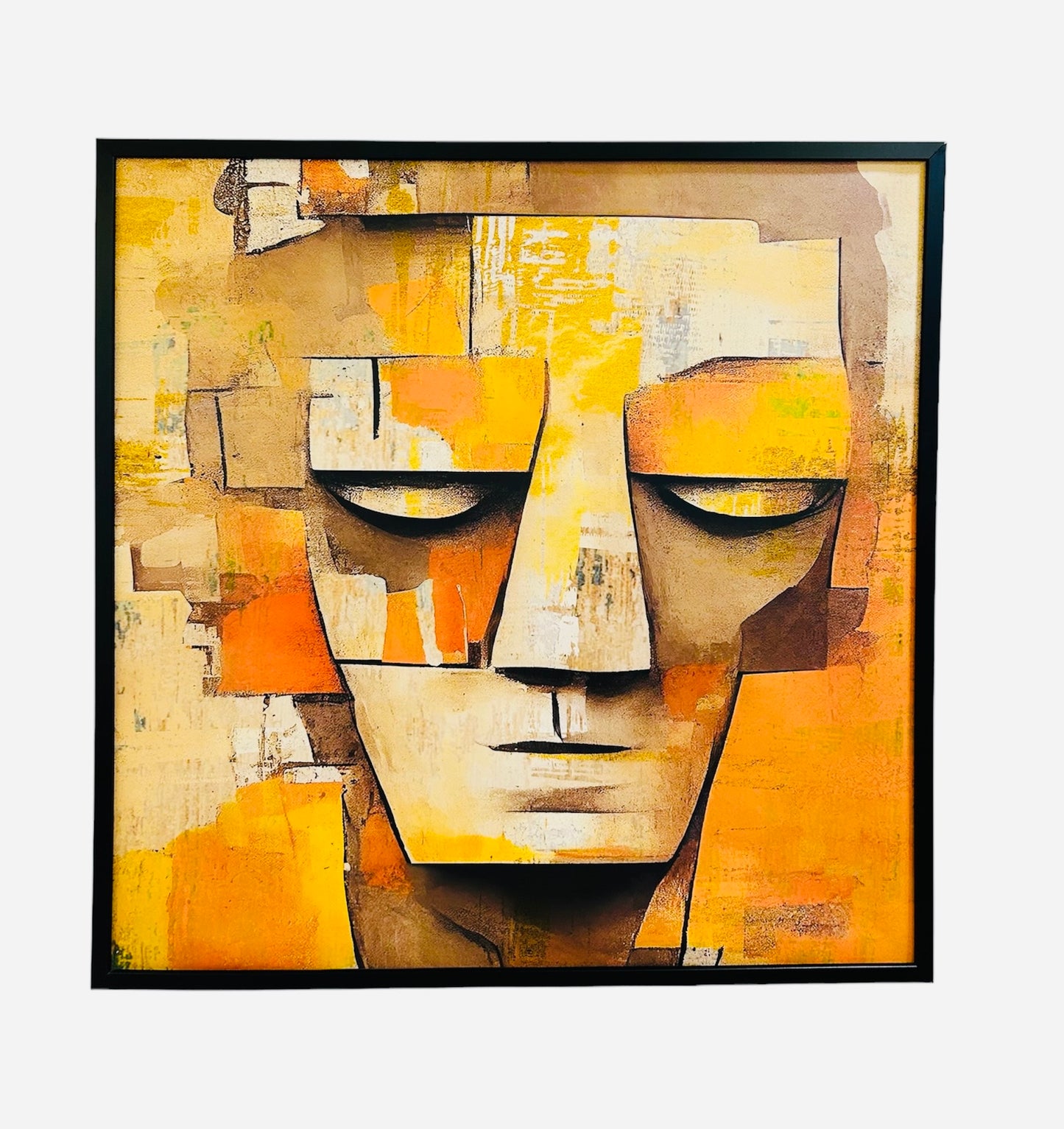 Egyptian mummy abstract canvas painting