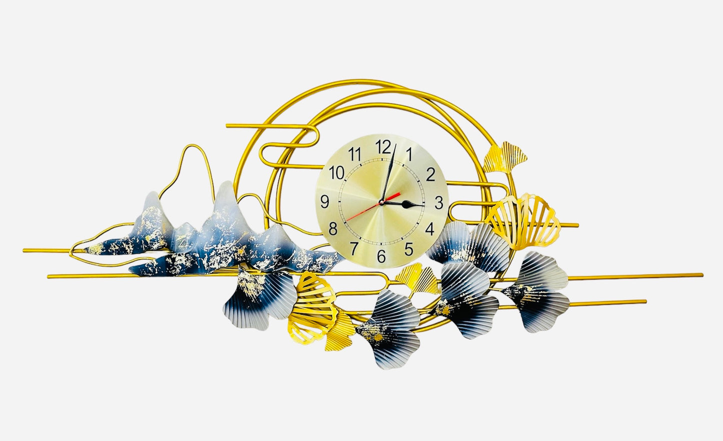 Metallic Infinity Metal Wall Art Clock