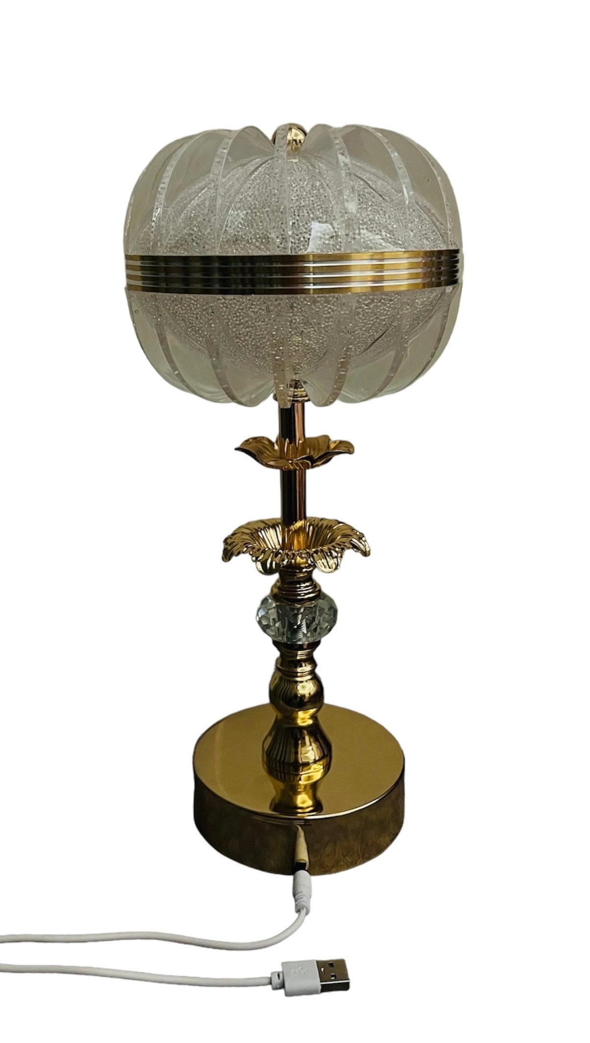 Crystal Table Lamp with 3 Light Modes