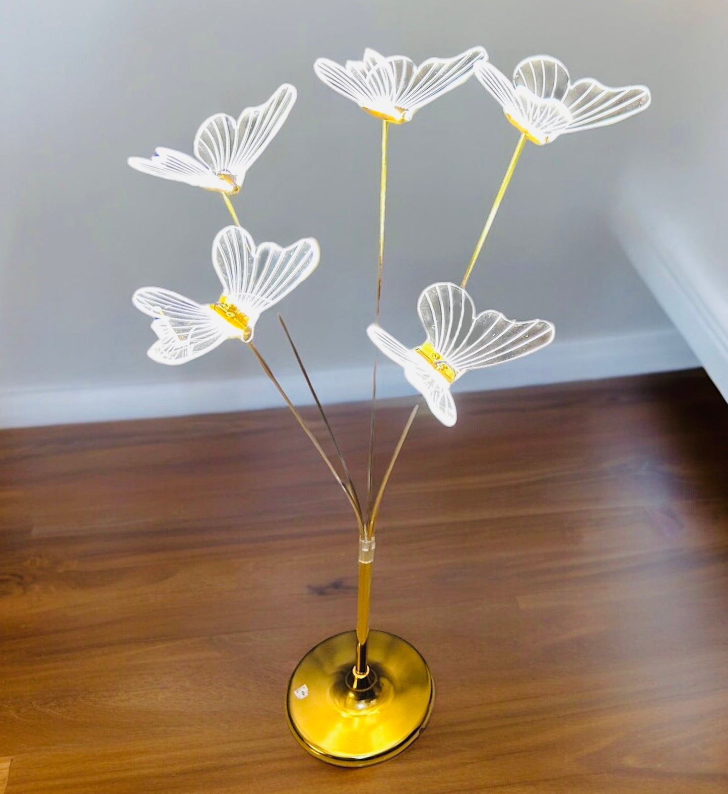 Butterfly Standing Led Light Floor Lamp (Metal)