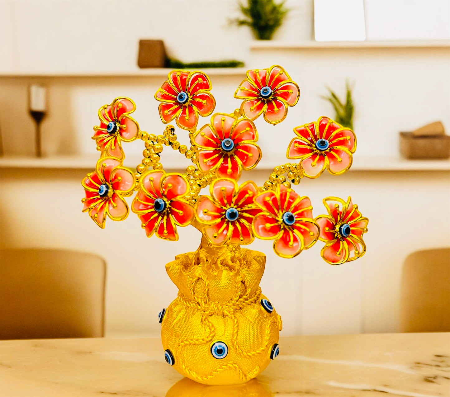 Evil Eye Tree for Good Luck, Gift & Decorative Showpiece, Home Decor
