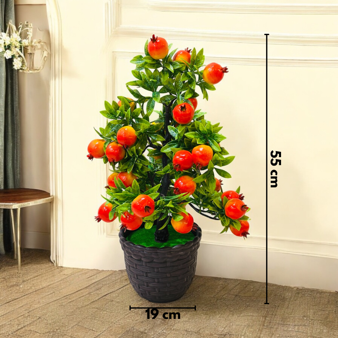 Artificial Pomegranate Plant for Home and Office Decor