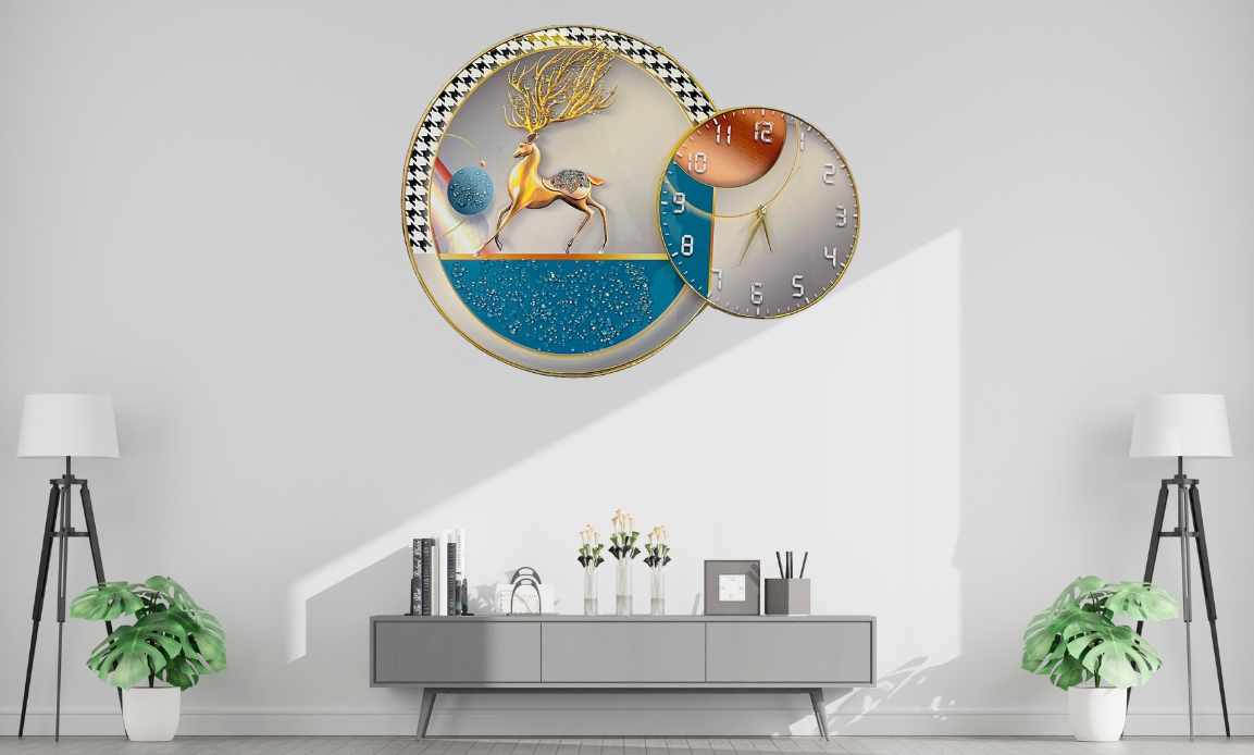 Crystal Wall Art Clock