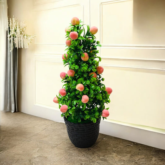 Artificial Pink Litchi Plant for Home and Office Decor