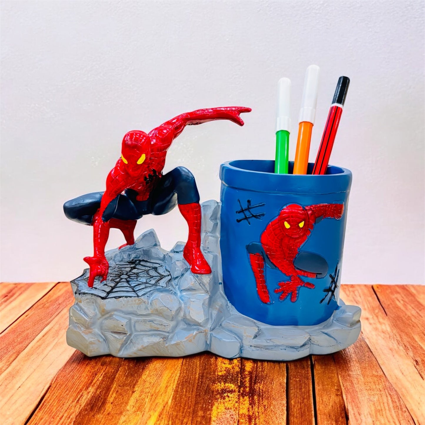 Spiderman Metal Pen Stand - Desk Organizer
