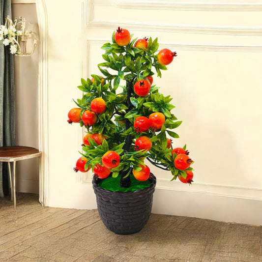 Artificial Pomegranate Plant for Home and Office Decor