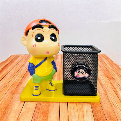 Shinchan Metal Pen Stand - Desk Organizer