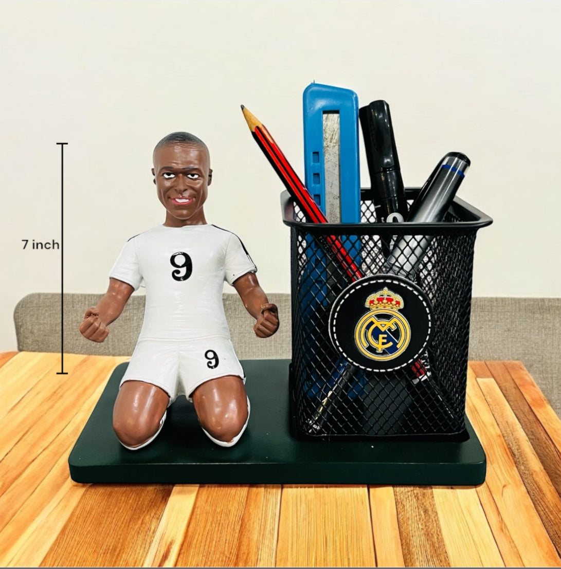 M Bappe Resin and Metal Pen Stand- Desk Organizer