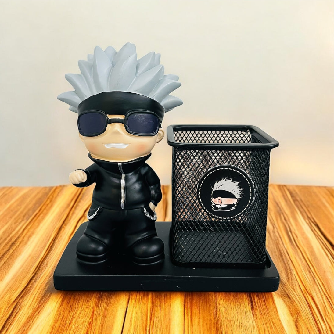 Satoru Gojo Resin and Metal Pen Stand- Desk Organizer