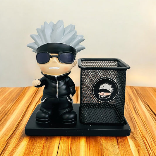 Satoru Gojo Resin and Metal Pen Stand- Desk Organizer
