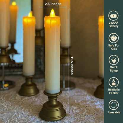 Led Pillar Candle with Stand