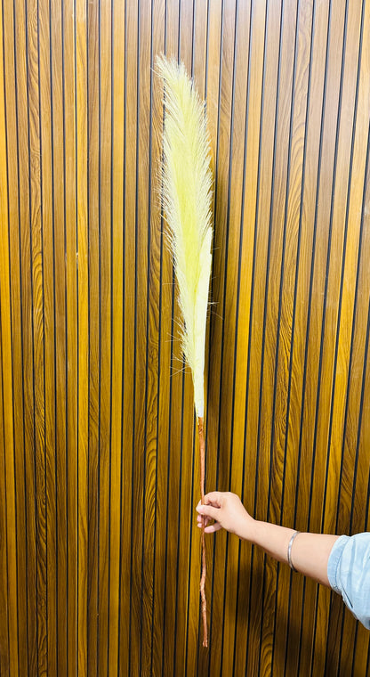 Premium Artificial Pampas Grass Stem – 48 Inches | Tall Decorative Feather Stem for Floor Vases