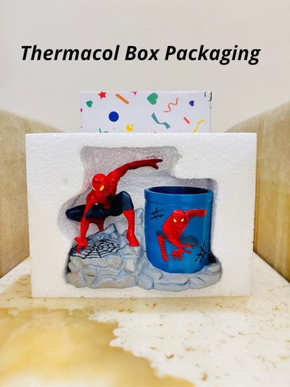 Spiderman Metal Pen Stand - Desk Organizer