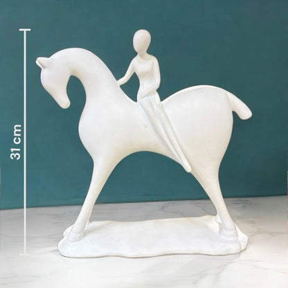 Abstract Man on Horse Showpiece for Home Decor and Interior Decor