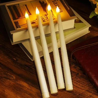 Led Long Pole Flameless Taper Candles
