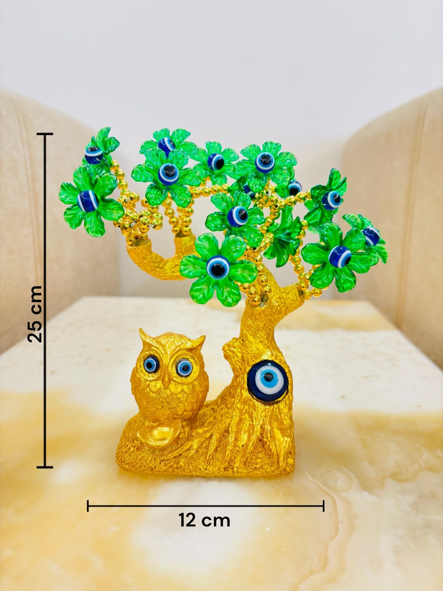 Owl Evil Eye Tree (Green)